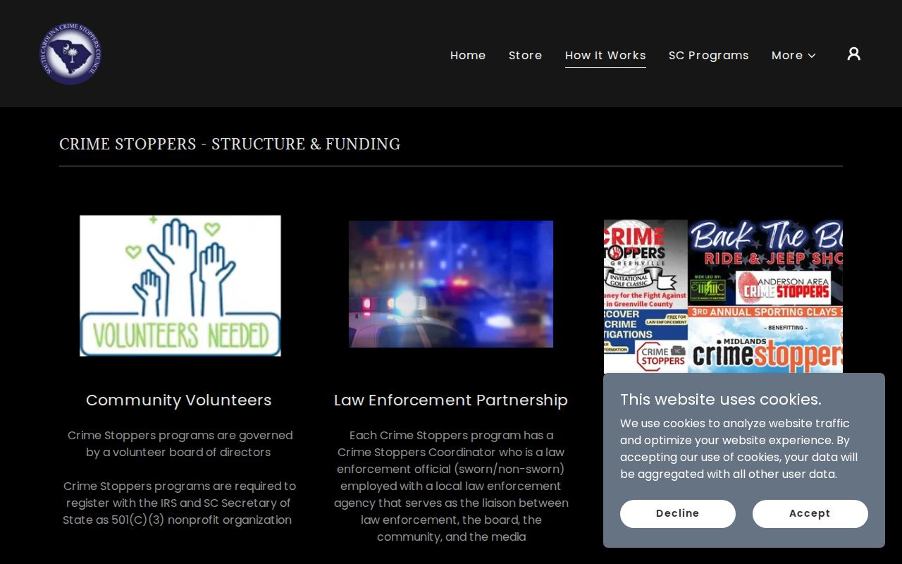 Crime Stoppers tip workflow with a confidential tip identifier